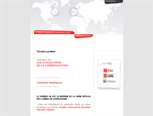 Tablet Screenshot of cahiersdujournalisme.net